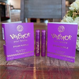 NEW Versace DYLAN PURPLE Fragrance SPRAY Sample DUO!